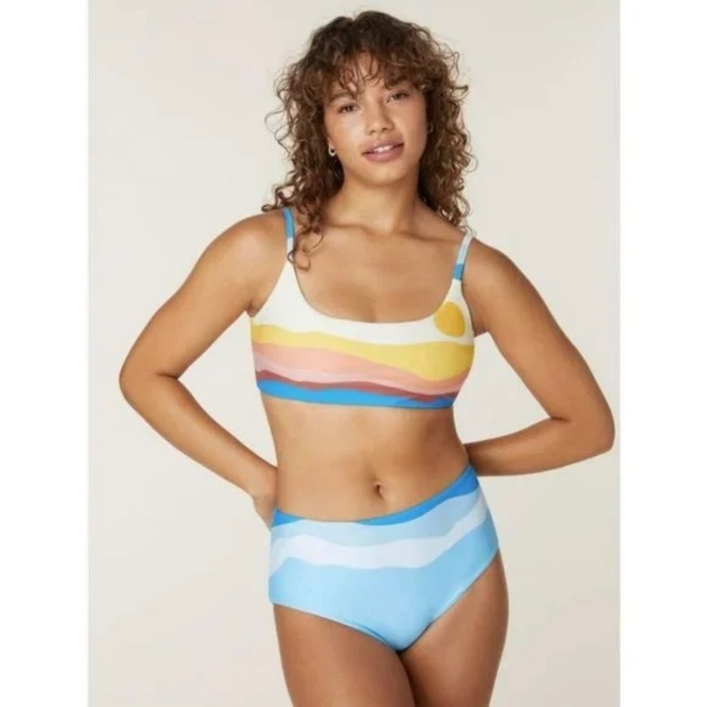 NWT ANDIE x Faherty The High Waisted Bottom (only)  AB387-SUNW Sun Wave
